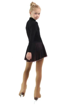 IceDress - Figure Skating Skirts - Harmony (Black With Light Pink ) -SkateHaven Store 2e36c6e270f7 94179 28702 28438.1582510159