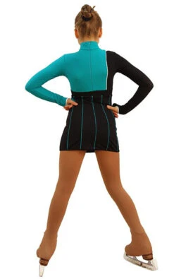 IceDress Figure Skating Dress - Thermal - IceFashion (Black With Emerald) -SkateHaven Store 2ecfe3da8a8e 01936 24209 98012.1582470507