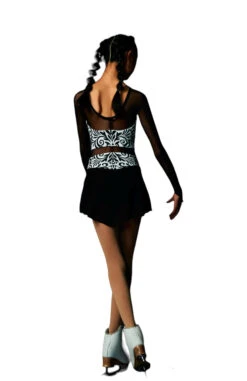 Elite Xpression - Printed Black And White Pattern Crop Top Dress 5 Elite Xpression - Printed Black And White Pattern Crop Top Dress -SkateHaven Store 3 PhotoRoom.1663850839 95386.1663860553