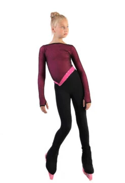 IceDress - Figure Skating Training Overalls - Vector (Pink) -SkateHaven Store 3.1672311359 09586.1672314588