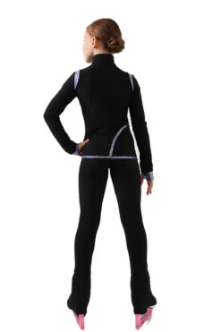 IceDress - Thermal Figure Skating Outfit - Orion (Black And Purple Lycra) -SkateHaven Store 3.1672312827 41197.1672314882