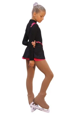 IceDress Figure Skating Dress-Thermal - Lasso(Black With Raspberry) -SkateHaven Store 30b50dde8707 94358 12076 89675 71699 94541.1582447949