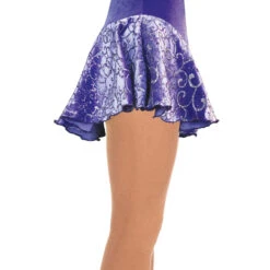 Jerry's 318 Swirl Figure Skating Skirts - Purple