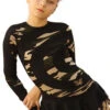 IceDress Figure Skating Dress - Thermal - Serpentine (Black And Military Light) -SkateHaven Store 335d1e72b88e 99980 22138 04912.1582451452
