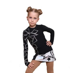 IceDress Figure Skating Jacket - Thermal - Rock Star (Black With Silver And Rhinestones) -SkateHaven Store 33b730349f4a 64891 66572.1601498544