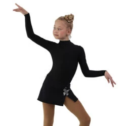IceDress - Figure Skating Skirts - Rogue (Black With Butterfly ) -SkateHaven Store 358e2d13108f 73368 27311.1582441177