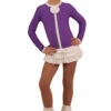 IceDress Figure Skating Dress - Thermal - Buff (Purple With White) -SkateHaven Store 36d71a7d6552 50037 81138.1582430579