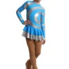 IceDress Figure Skating Dress - Thermal - Serpentine (Blue With Silver Lycra) -SkateHaven Store 374b1fb7bd70 69421 77039 59691.1582488030