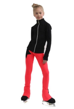 IceDress Figure Skating Jacket - Thermal - Disco Dance (Black With Hot Coral) -SkateHaven Store 3 23139 69389 68175.1582514727
