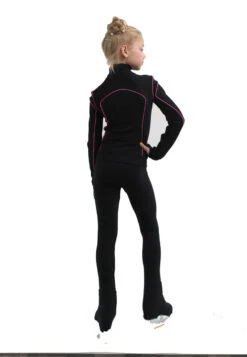 IceDress Figure Skating Jacket - Thermal - Kant (Black With Hot Pink) -SkateHaven Store 3 56505 05110 90206.1582519371