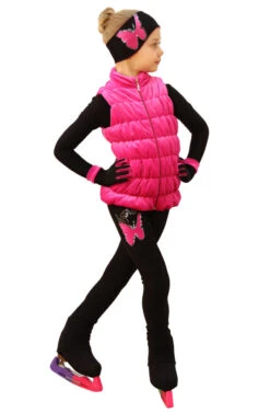 IceDress Figure Skating Vest - Thermal - Velvet (Hot Pink) -SkateHaven Store 3 57610 16959 50136.1582454316