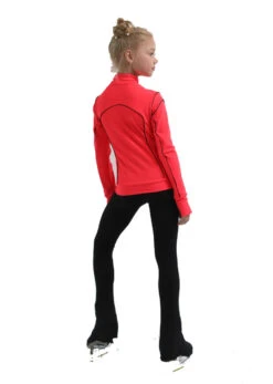 IceDress Figure Skating Pants - Thermal - Kant (Hot Coral With Black) -SkateHaven Store 3 81837 05040 13538.1582513416