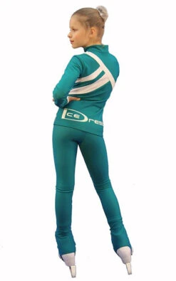 IceDress Figure Skating Outfit - Thermal - IceDress (Emerald With White) 7 IceDress Figure Skating Outfit - Thermal - IceDress (Emerald With White) -SkateHaven Store 3 90454 91897 66013.1582464989