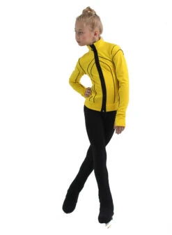 IceDress Figure Skating Jacket - Thermal - Kant (Yellow With Black) -SkateHaven Store 3 92142 36717 74439.1582514362