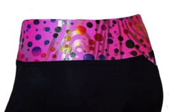 Criss Cross Poly/Spandex Party Pink Ice Skating Pants -SkateHaven Store 3 93144.1667940553