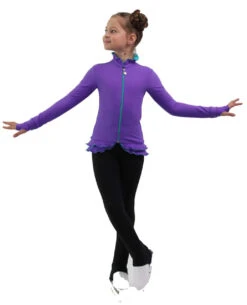 IceDress Figure Skating Jacket - Thermal - Minx (Purple,Turquoise, Black) -SkateHaven Store 3 95692 48094 95231.1582513609