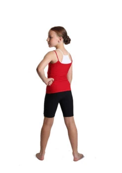 IceDress - Two-color Figure Skating Cami Top (Red And White) -SkateHaven Store 4.1672310508 21954.1672314463