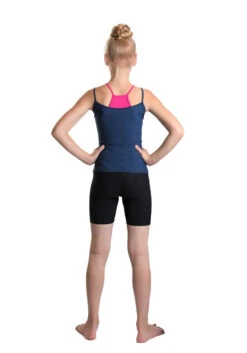 IceDress - Two-color Figure Skating Cami Top (Dark Blue And Fuchsia) -SkateHaven Store 4.1672310724 28845.1672314477