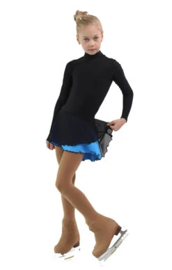 IceDress - Figure Skating Skirts - Harmony (Black With Blue ) -SkateHaven Store 40c81f35b101 13993 70404 95367.1582511698
