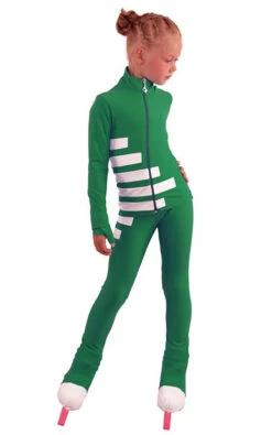 IceDress Figure Skating Outfit - Thermal - IceCode (Green With White) -SkateHaven Store 4238026750fb 70401 92135 58997.1582435737