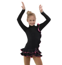 IceDress Figure Skating Dress - Thermal - Flamenco (Black With Hot Pink) -SkateHaven Store 44a0d4c54a1c 46589 18083 81574.1582511634