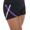 456 X-Bling Ice Skating Shorts Purple