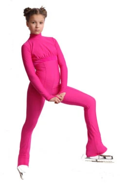 IceDress Figure Skating Overalls - Thermal - Style (Fuchsia With Velvet Trim) -SkateHaven Store 4633da2a65d4 77772 59930 84055 21363.1582514375