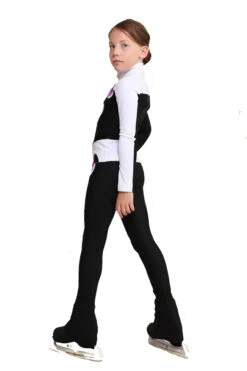 IceDress Figure Skating Pants - Thermal - Bubble Gum (Black, White, Purple) -SkateHaven Store 47f456cde11e 91264 95043 91732.1601498561