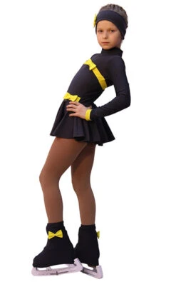 IceDress Figure Skating Dress - Thermal - Bows (25% OFF, Dark Grey And Yellow) -SkateHaven Store 48a1a9d93207391f186cf9af8c705951 68176 25229 42761 53514 07031 31876 47438.1628072328