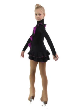 IceDress Figure Skating Dress - Thermal - Flamenco (Black With Purple) -SkateHaven Store 49150d8b690f 47237 11210 03965.1582513876