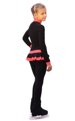 IceDress - Figure Skating Training Overalls - Valley (Black With Coral) -SkateHaven Store 49387107696d 85015 11126.1582441340