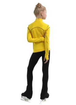 IceDress Figure Skating Jacket - Thermal - Kant (Yellow With Black) -SkateHaven Store 4 12877 01561.1582492472