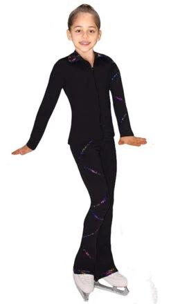 Criss Cross Poly/Spandex Stardust Sparkle Ice Skating Pants XP230 -SkateHaven Store 4 16339.1667940538