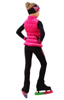 IceDress Figure Skating Vest - Thermal - Velvet (Hot Pink) -SkateHaven Store 4 66183 18700 83236.1582454316
