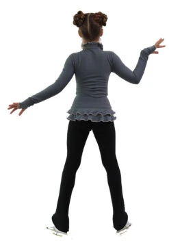 IceDress Figure Skating Pants - Thermal - Minx (Light Grey, Pink, Black) -SkateHaven Store 4 90043 67033.1582487465