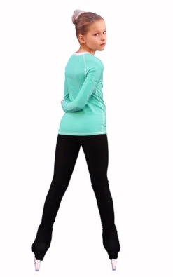IceDress - Figure Skating Longsleeve (Mint With White) -SkateHaven Store 4a7e0127b645 97576 14918.1582496856