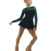 IceDress Figure Skating Dress - Thermal - Harmony (Black With Turquoise) -SkateHaven Store 4b8e9f9f5cad 53716 14303.1582490512