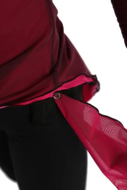 IceDress - Thermal Figure Skating Outfit "Gravity" - Mesh Top And Pants (Fuchsia/Burgundy And Black) -SkateHaven Store 5.1672312467 57927.1672314657