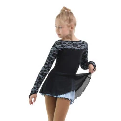 IceDress Figure Skating Dress - Thermal - Harmony (Black With Pearl Blue) -SkateHaven Store 55065d32b82d 48952 58683 49864.1582510941