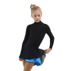IceDress - Figure Skating Skirts - Harmony (Black With Blue ) -SkateHaven Store 57cbed75a074 60432 79865 11492.1582511698