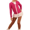 IceDress Figure Skating Dress - Thermal - Buff (Fuchsia With White) -SkateHaven Store 596857cc79e2 42169 25615.1582464222