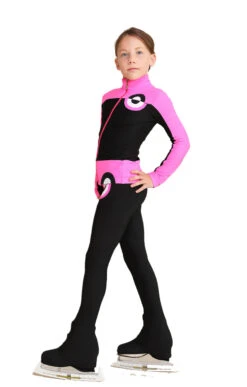 IceDress Figure Skating Outfit - Thermal - Bubble Gum (Black, Hot Pink) -SkateHaven Store 5 16790.1601040414