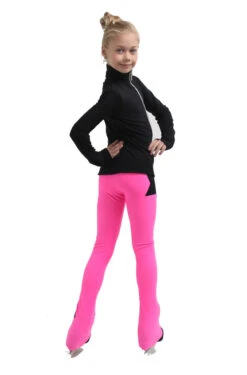 IceDress Figure Skating Jacket - Thermal - Disco Dance (Black With Hot Pink) -SkateHaven Store 5 41846 26643.1582481268