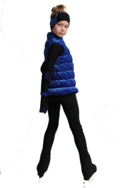 IceDress Figure Skating Vest - Thermal - Velvet (Cornflower) -SkateHaven Store 5 46991 51921 22922.1582457820