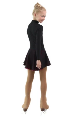IceDress - Figure Skating Skirts - Harmony (Black With Fuchsia ) -SkateHaven Store 5c42aed3bad8 76533 31300.1582480644
