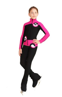 IceDress Figure Skating Pants - Thermal - Bubble Gum (Black, Fuchsia) -SkateHaven Store 5cfa44171052 03252 85868 66036.1601498557