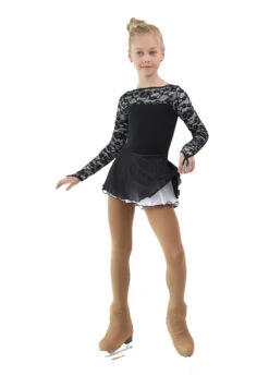 IceDress Figure Skating Dress - Thermal - Harmony (Black With White) -SkateHaven Store 5d92a7d4d7dd 86049 90348 68629.1582510377