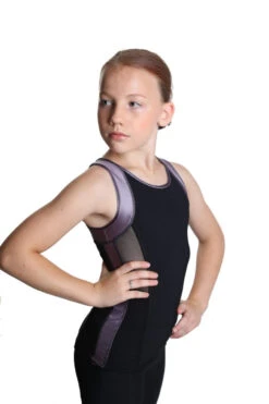 Icedress - Racerback Tank And Shorts (Black And Lilac) -SkateHaven Store 6.1672313797 64793.1672314829