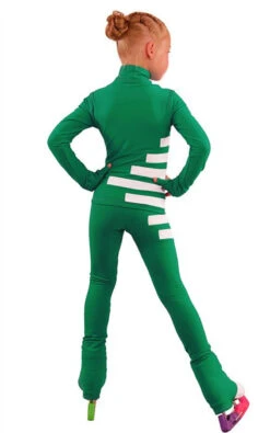 IceDress Figure Skating Outfit - Thermal - IceCode (Green With White) -SkateHaven Store 60ae25a30070 77886 22680 53677.1582435737