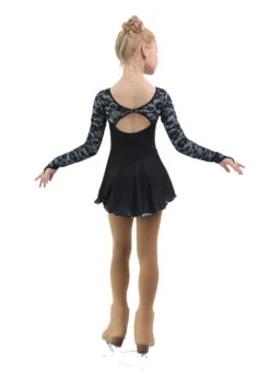 IceDress Figure Skating Dress - Thermal - Harmony (Black With Pearl Blue) -SkateHaven Store 63f93922cab0 33276 09855 58478.1582510941
